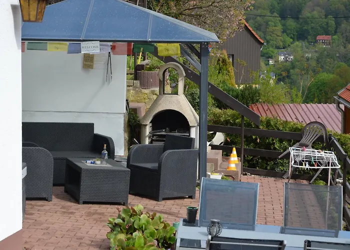 펜션 Ferieneinrichtungen Haus Am Stein Bei B 쾨닉슈타인 안 데어 엘베
